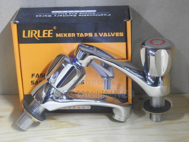 Lirlee Pillar Taps With Knob Handle