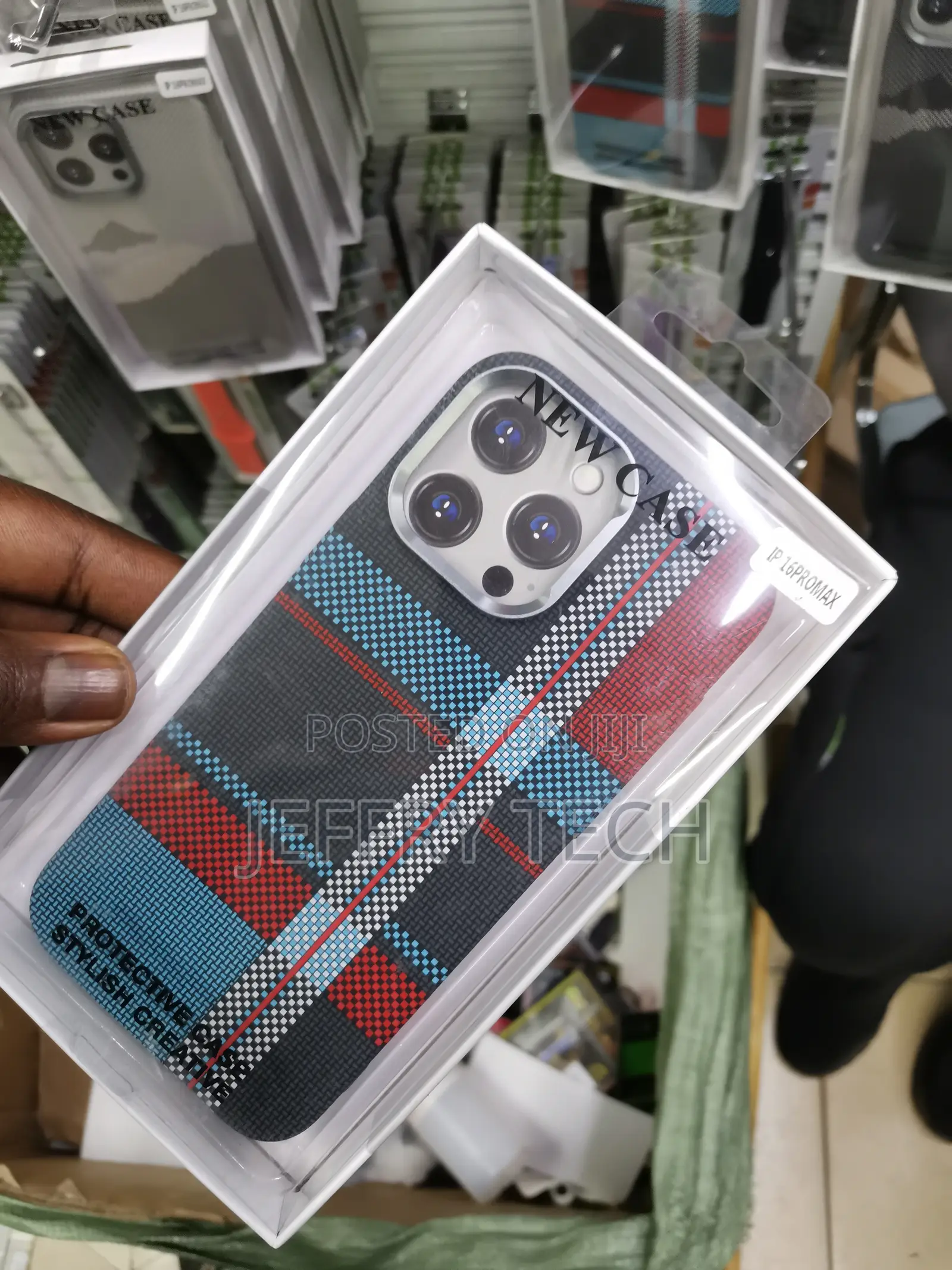 Bentoben for iPhone 16 Pro Max Tribal Carbon Fiber Case