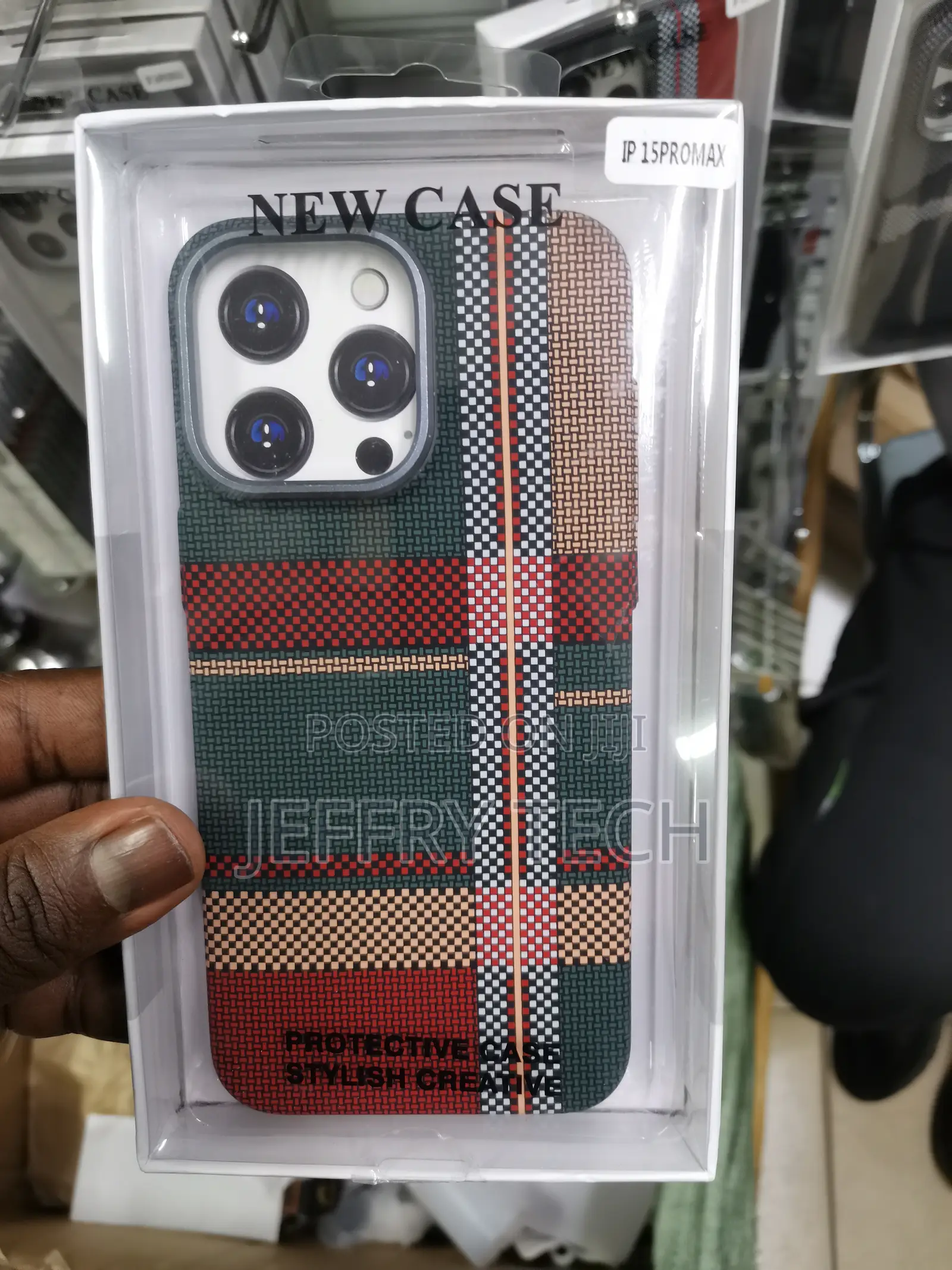 Tigowos Tribal Carbon Fiber for iPhone 15 Pro Max Case