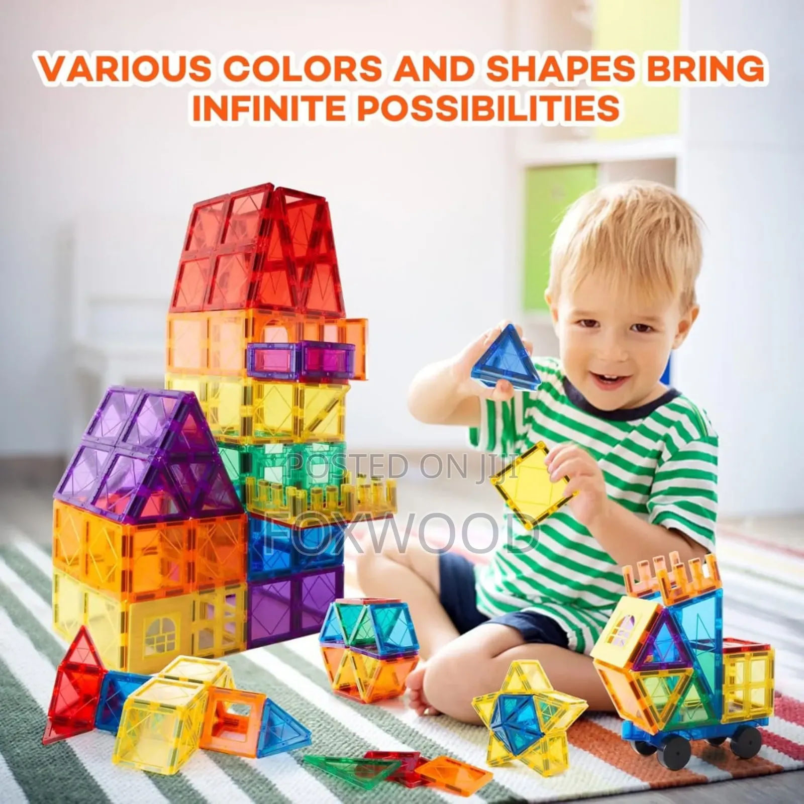 100-PCS 3d Magnetic Building Block