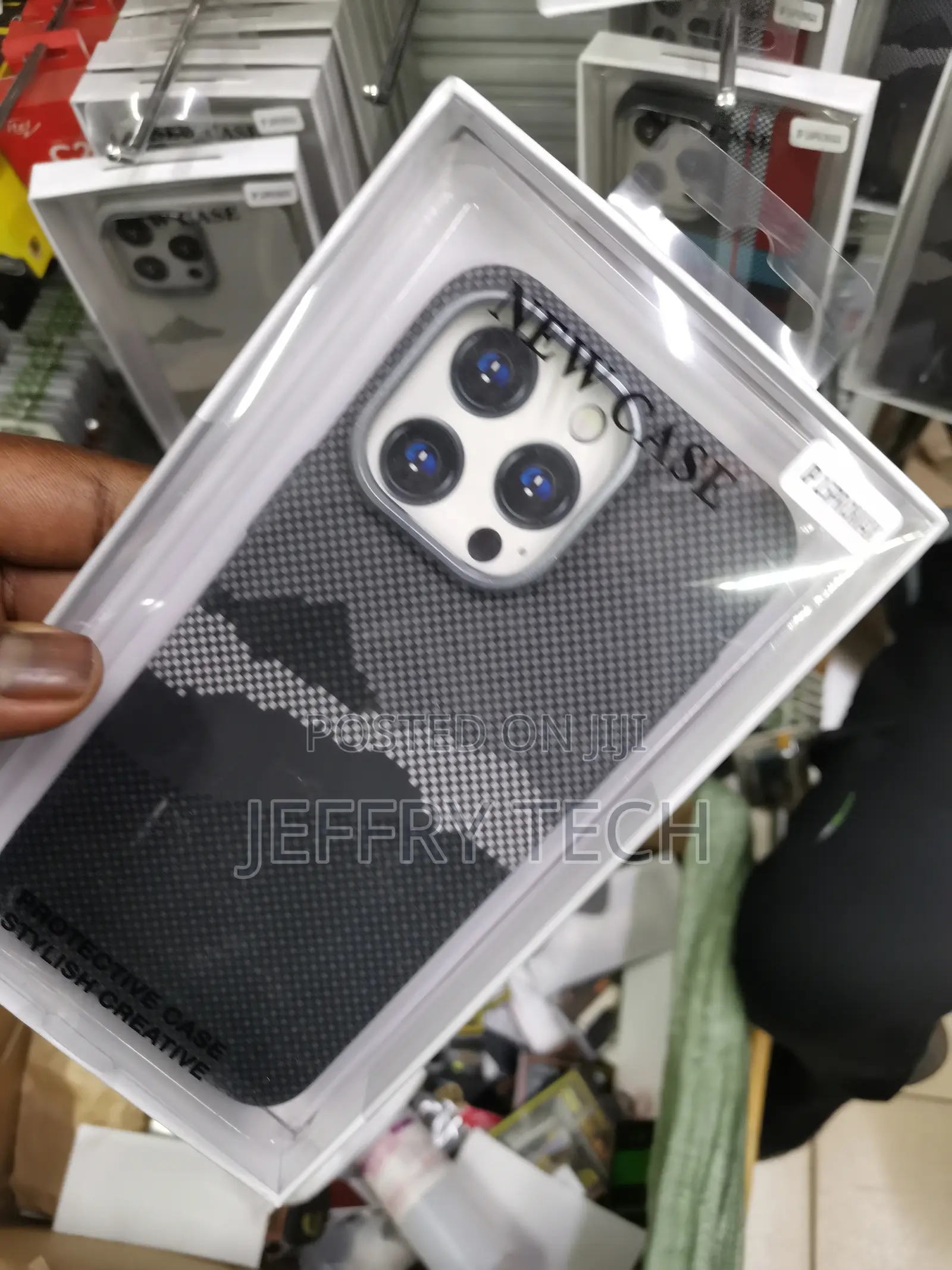 Jokitech Tribal Carbon Fiber Case for iPhone 15 Pro Max