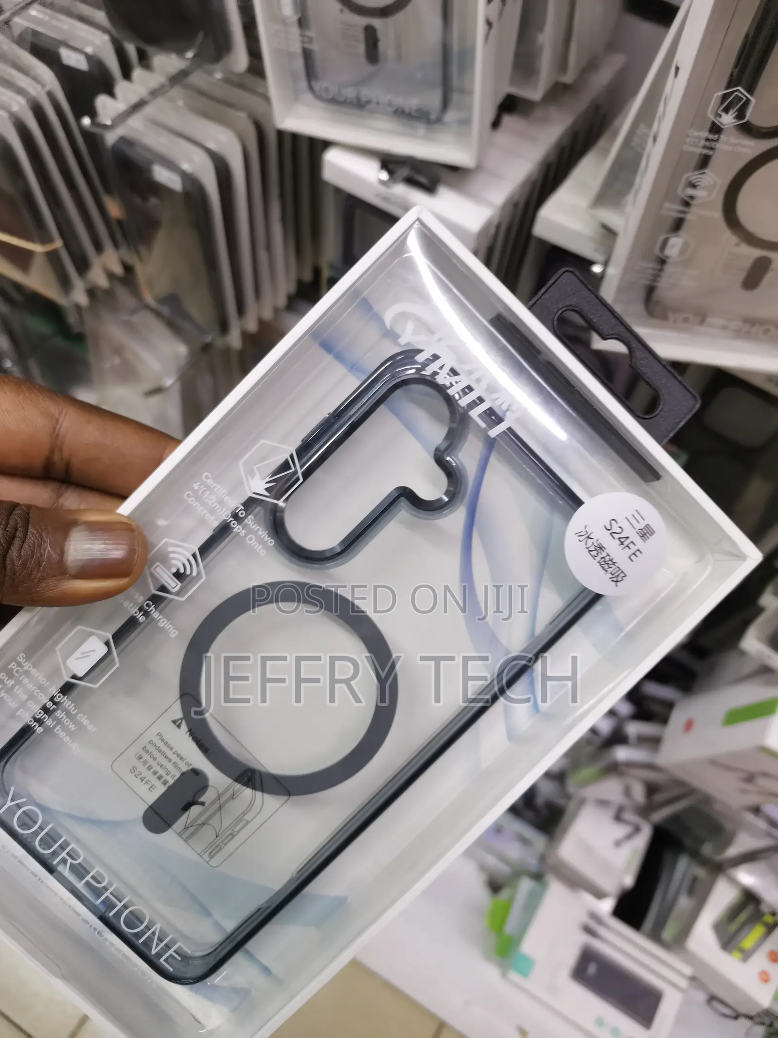 Fin2feel Yimili for Samsung Galaxy S24 Fe Clear Hard Case