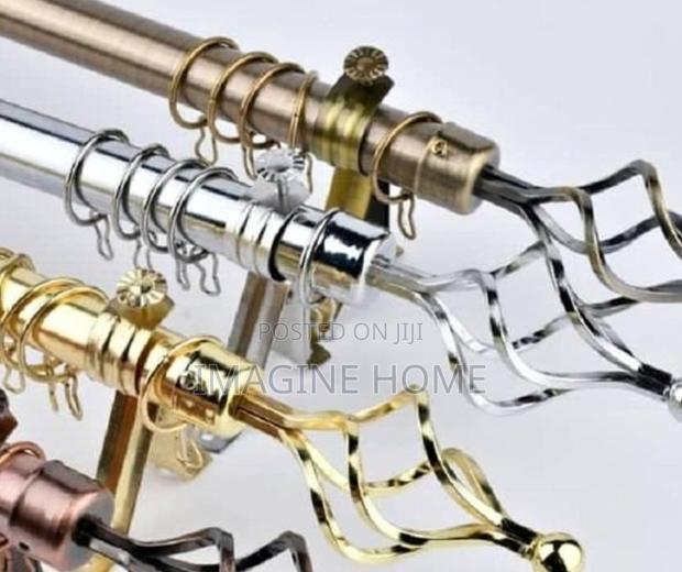 Silver Color Curtain Rods - main view