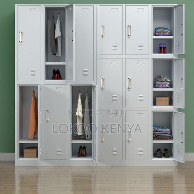 Office Cabinet: 6-Door School Metallic School Cabinet