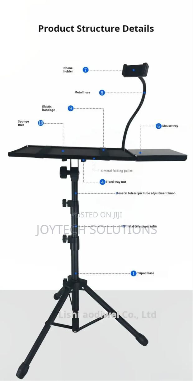 High Quality Portable Tripod Projector Holder Stand - thumbnail 2
