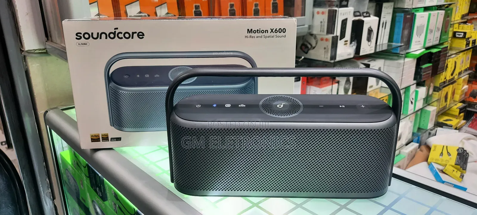 Soundcore Motion X600 Spacial Sound Bluetooth Speaker.