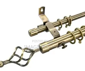 Brown Color Curtain Rods