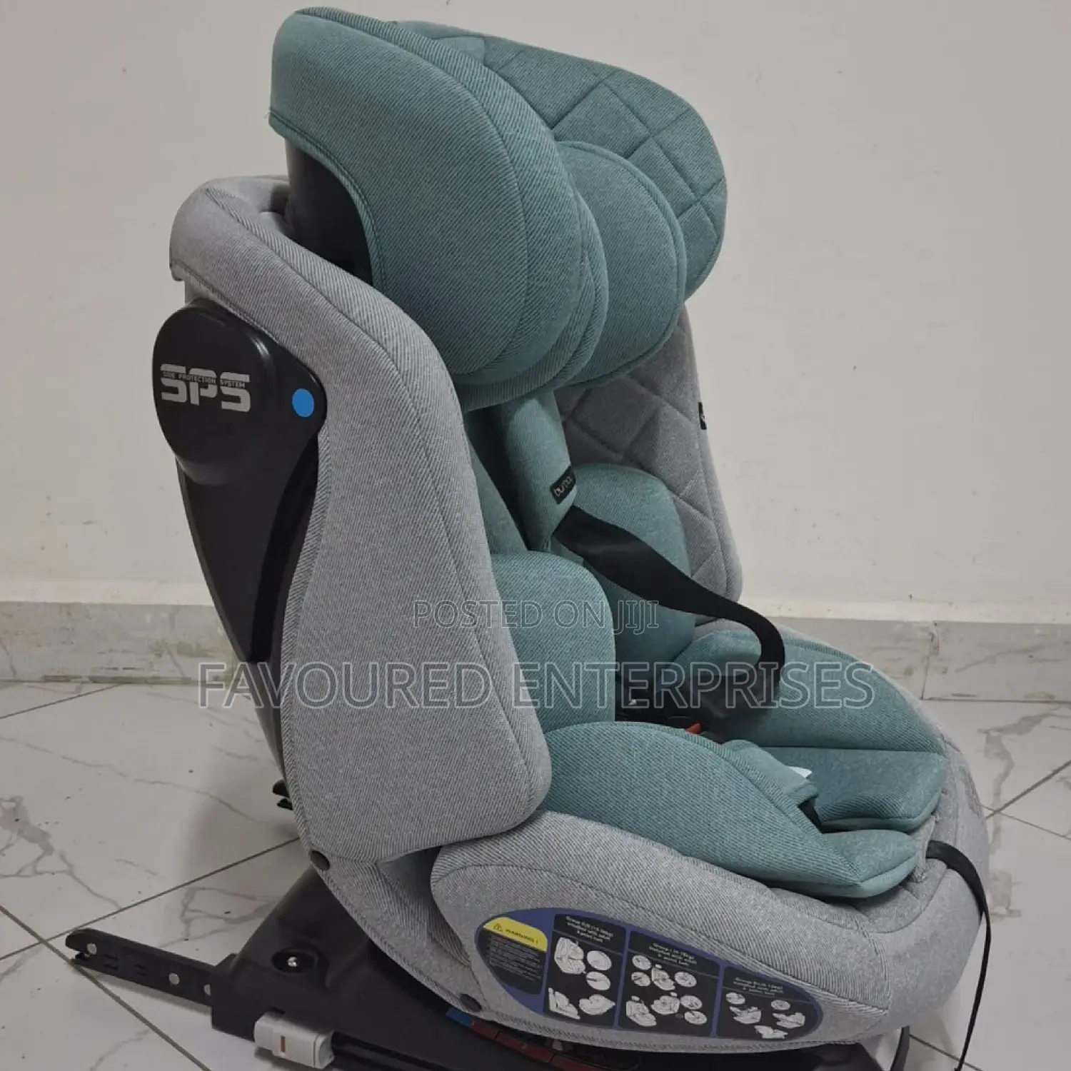 Burbay Isofix and 360° Rotation Baby Car Seat