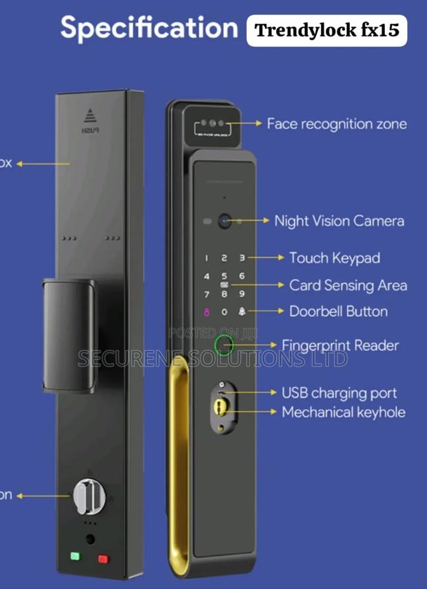 Trendylock Fx15 Smart Door Lock, - thumbnail 2