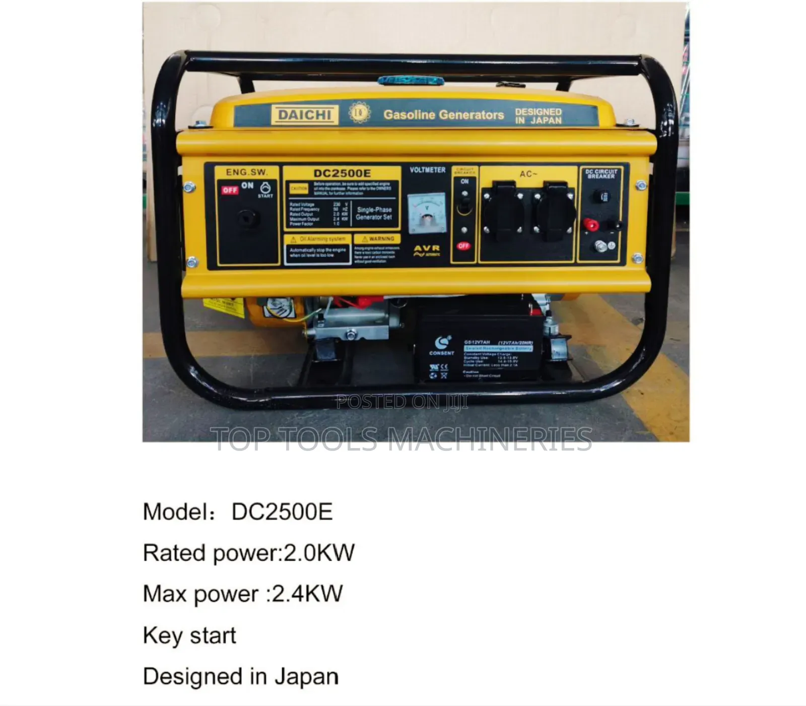 Daichi Japan 2.4kw Keystart Generator
