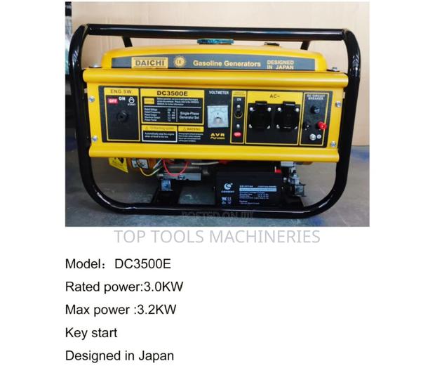 Daichi Japan 3.2kw Keystart Petrol Generator - main view