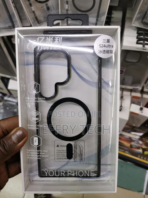 Yimili Galaxy S24 Ultra With Black Color Borders Clear Case - thumbnail 3