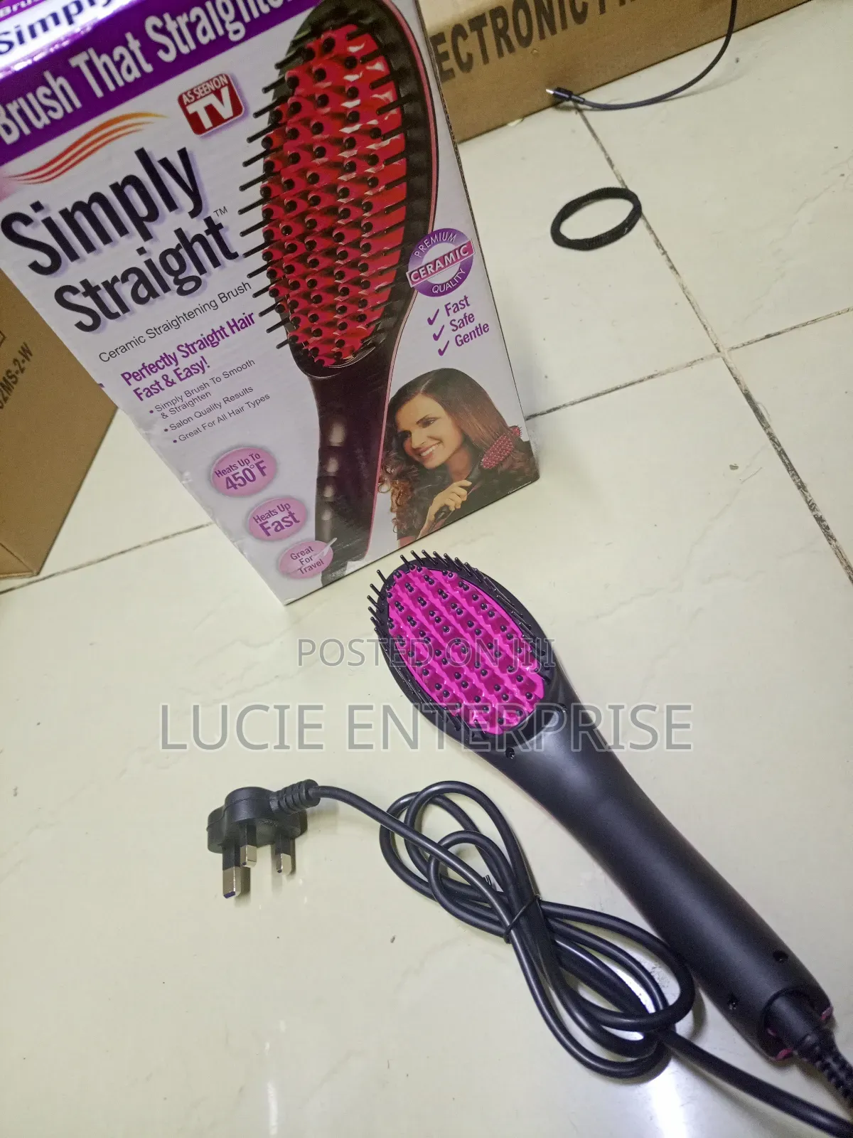 Electric Hair Straightener Brush