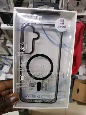 Yamili Galaxy A35 Clear Back Cover With Black Boarders