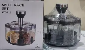 7pc Rotating Spice Jars Set