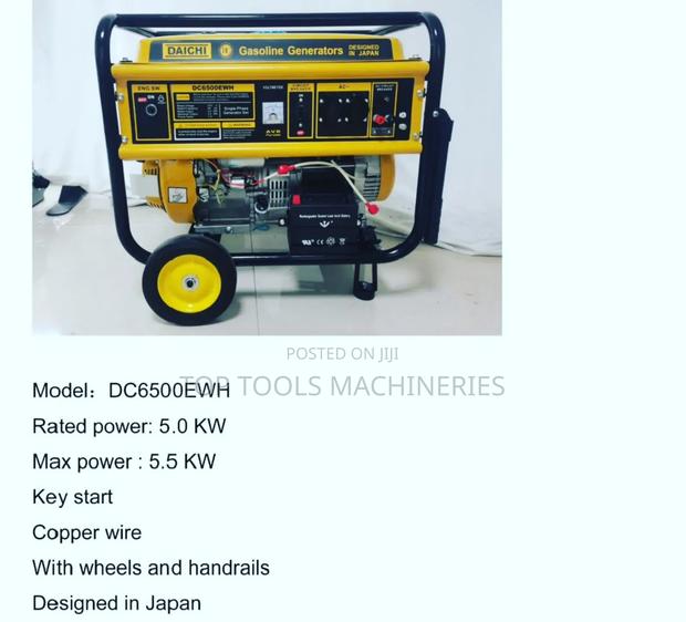 Daichi Japan 5.5kw Petrol Generator With Wheels and Handles