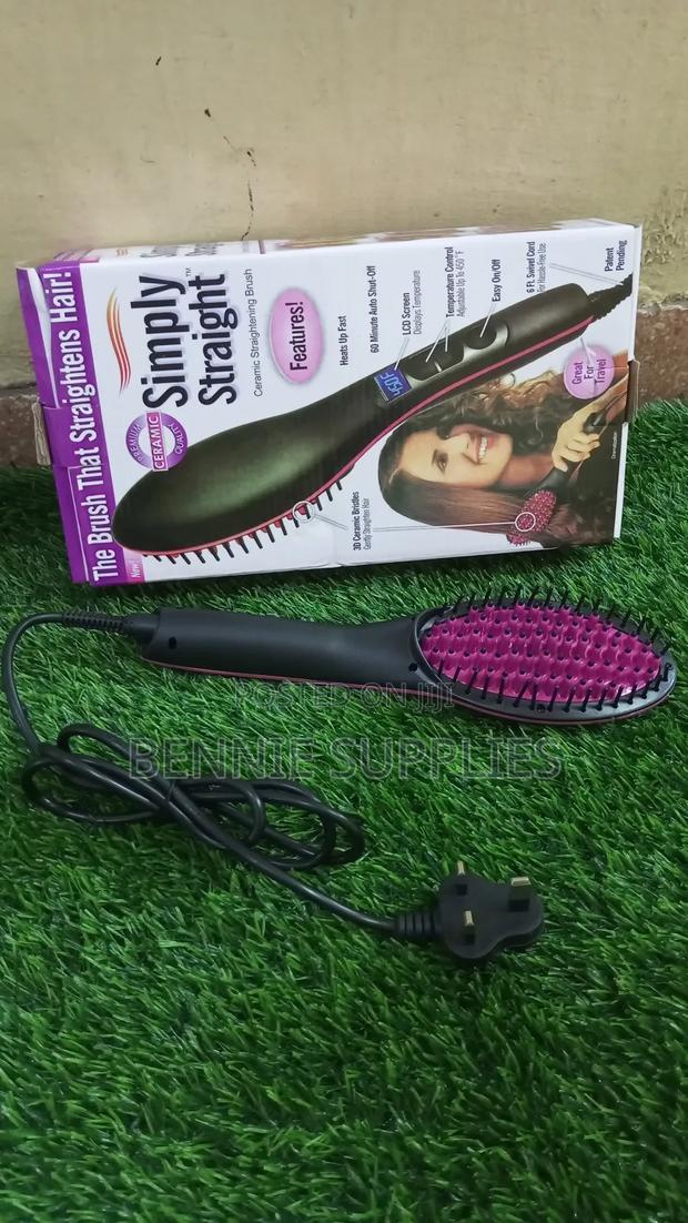 Simply Straight Electric Brush Hair Straightener