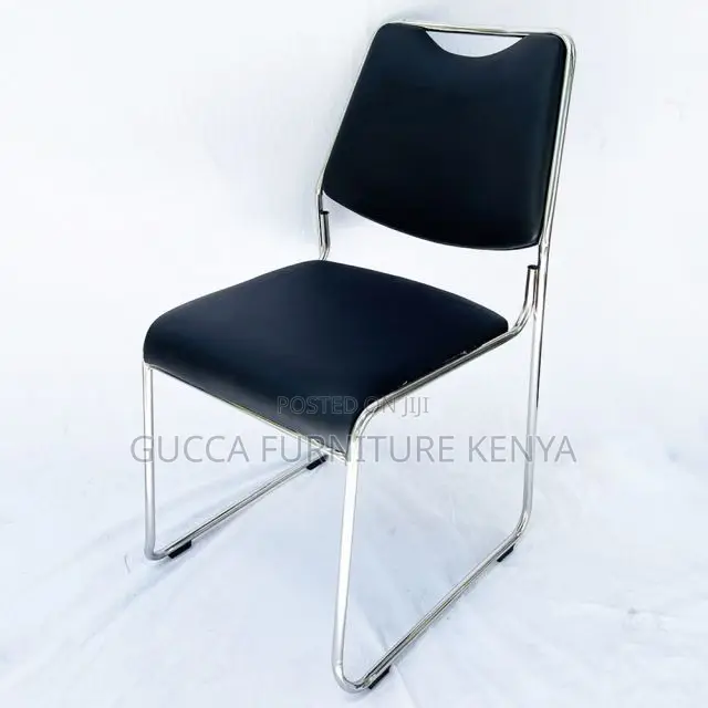 Office Chairs: Office Chrome Chair With Kneeling Legs
