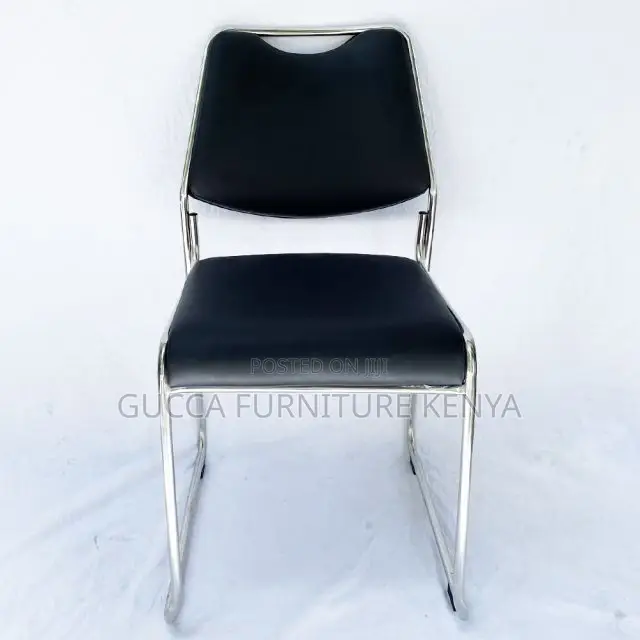 Office Chairs: Office Chrome Chair With Kneeling Legs