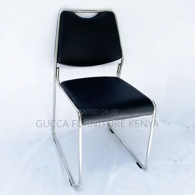 Office Chairs: Office Chrome Chair With Kneeling Legs