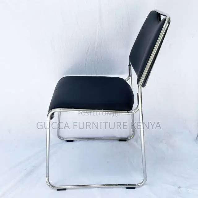 Office Chairs: Office Chrome Chair With Kneeling Legs