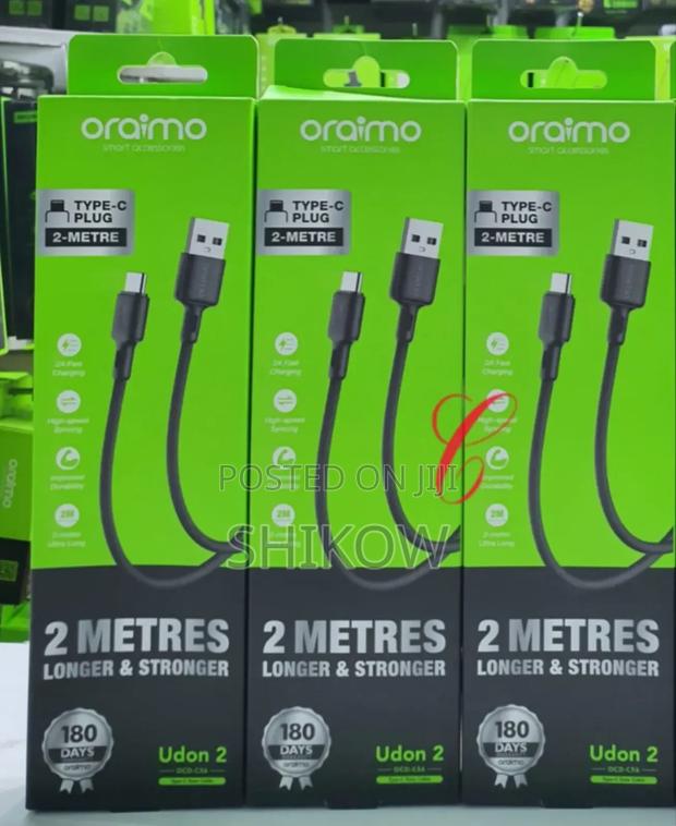 *Oraimo *Type C 2m* Ocd-C56 Data Cables* - thumbnail 2