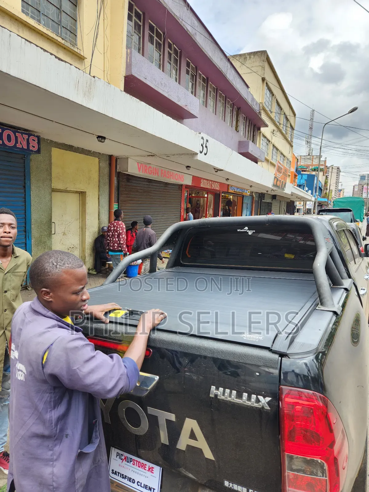 Cargo Is Secure and Stored Out of Viewroller Lid Hilux
