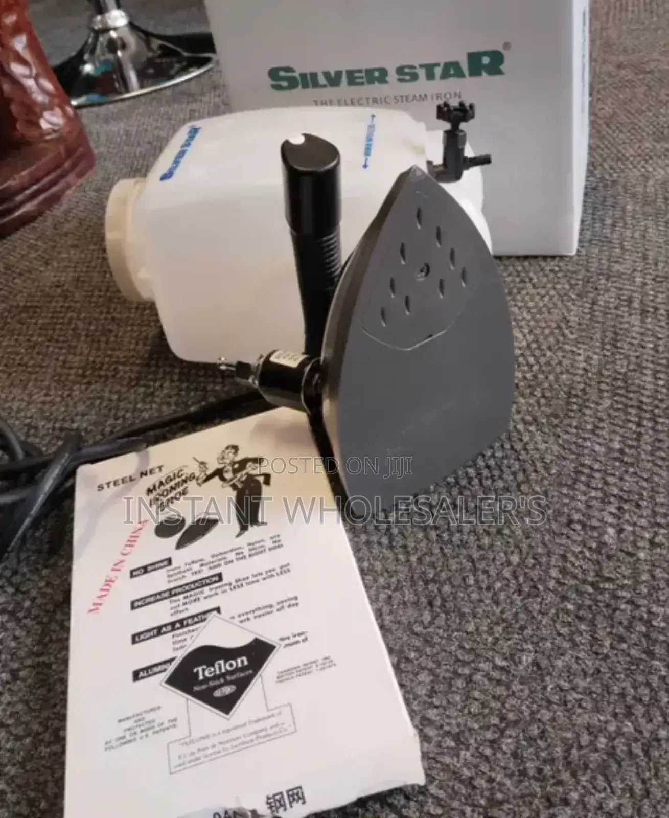 Industrial Silver Star Steam Iron