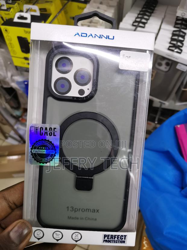 Duedue iPhone 13 Pro Max Case Magnetic With Ring Stand-Clear - main view