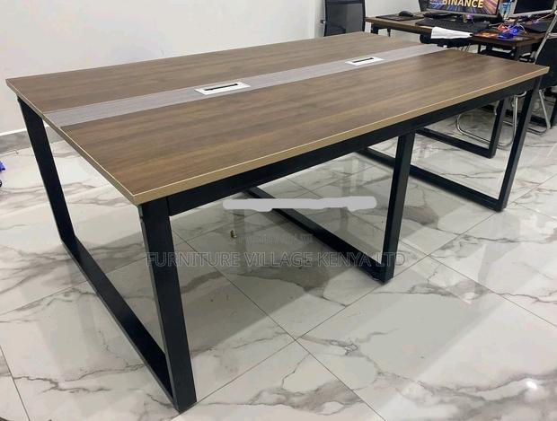 B0ardroom Tables:2400mm Simple Staff Negotiation Table - thumbnail 3