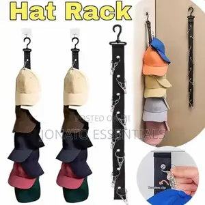 8 Clip Hats and Caps Organizer With 8 Clips