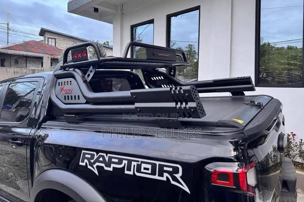 Black Stealth Rollbar With Luggage Basket. - thumbnail 5