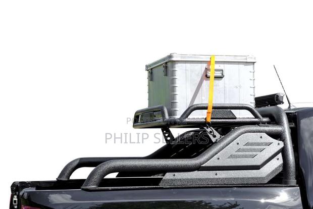 Black Stealth Roll Bar With Luggage Basket for Ford Ranger