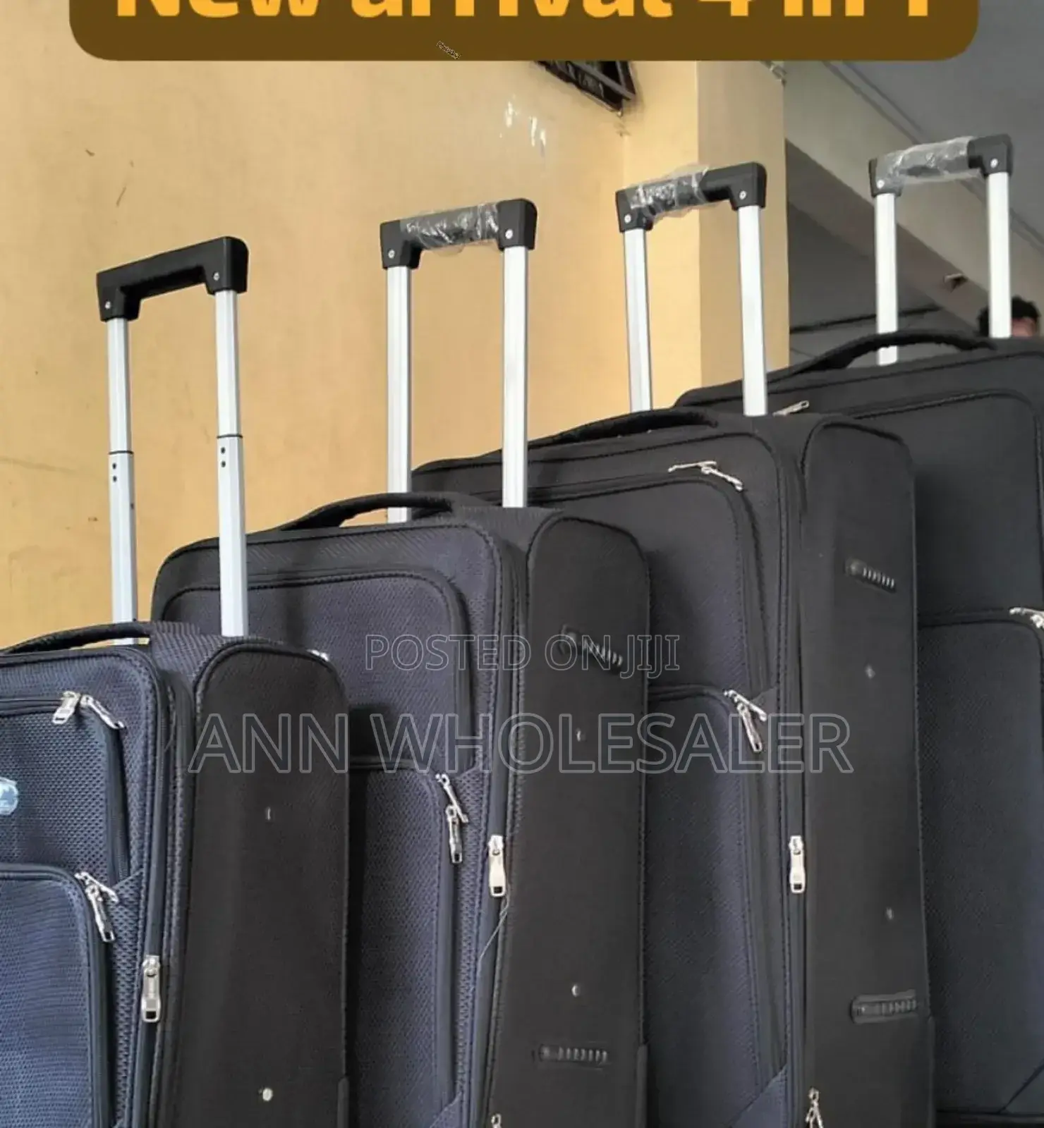 4 in 1 Fabric Laxurious Suitcase Briefcase Travel Bag