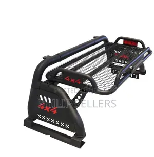 Black Roll Bar With Cargo Basket