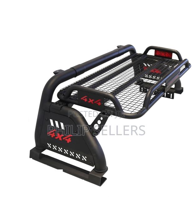 Black Roll Bar With Cargo Basket - thumbnail 4