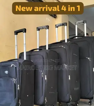 Black 4 in 1 Travel Suitcase