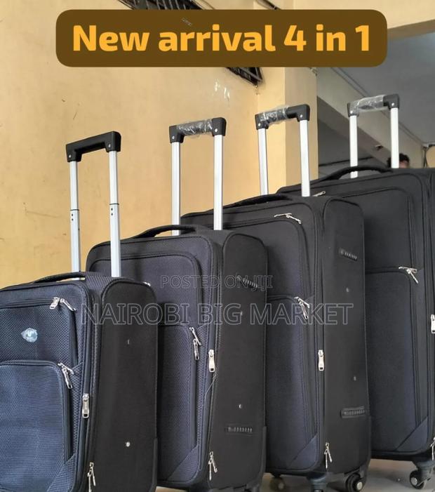 Black 4 in 1 Travel Suitcase