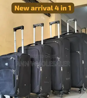 Black 4 in 1 Travel Suitcase
