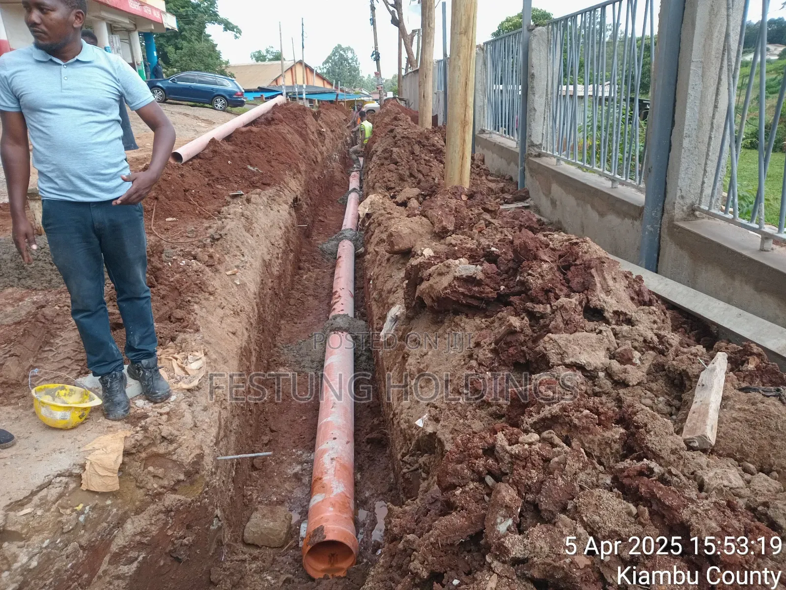 Sewer Line Laying and Connection
