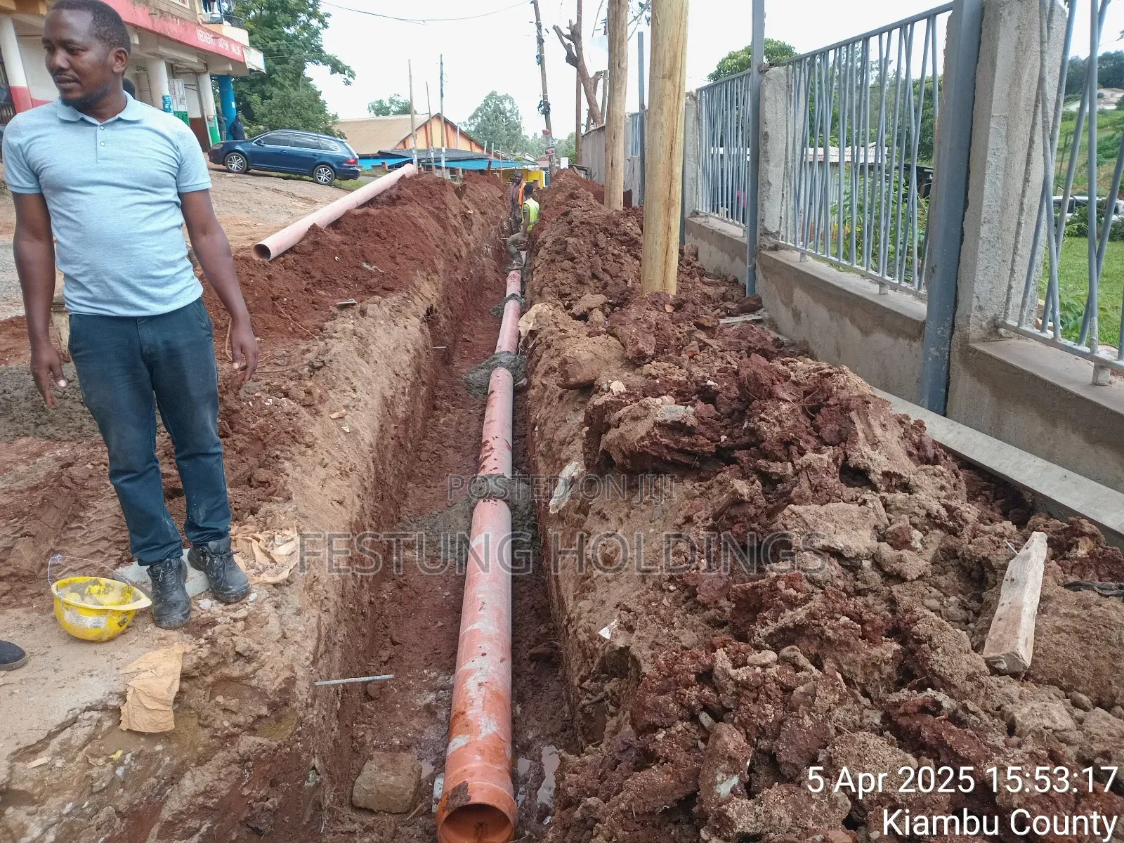 Sewer Line Laying and Connection