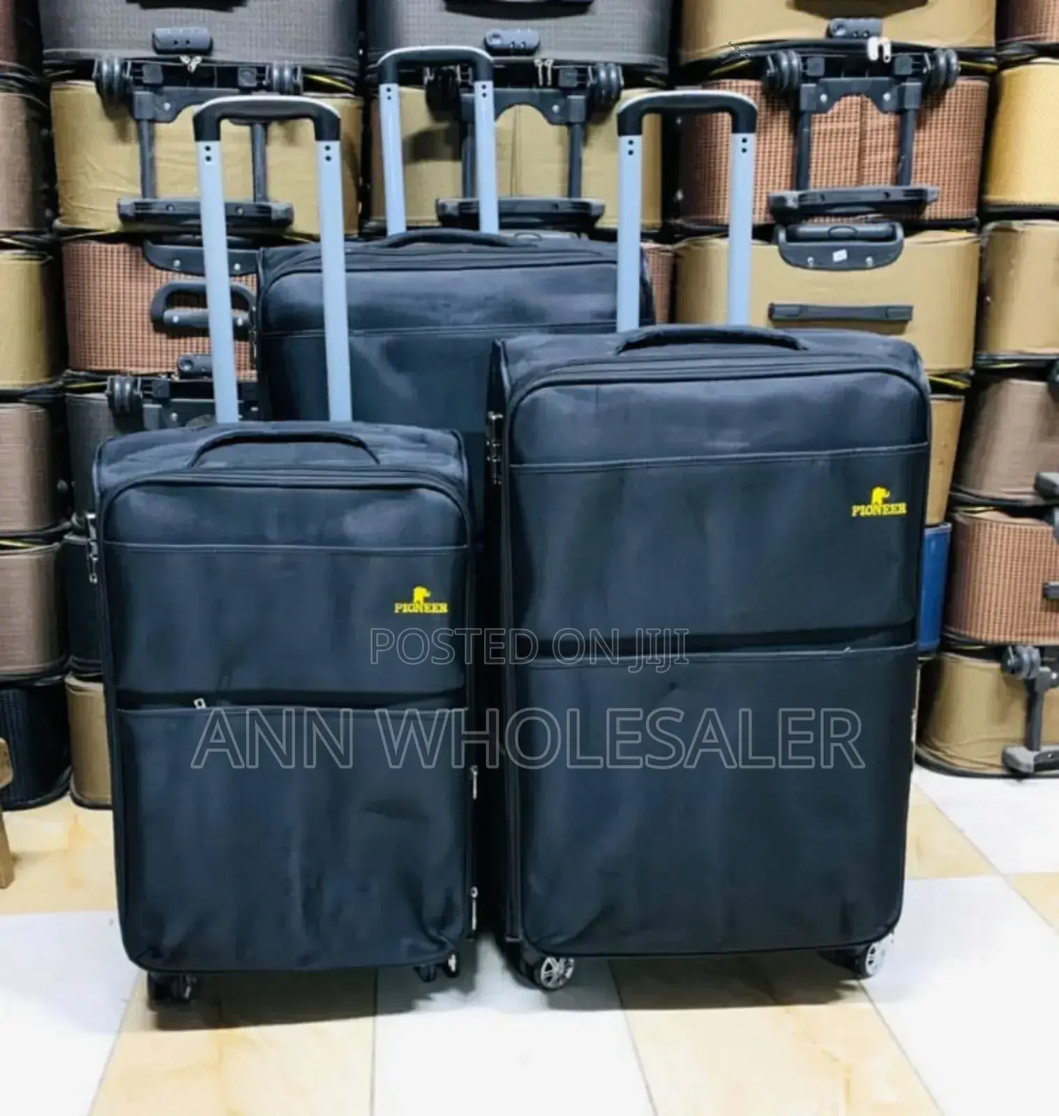 3 in 1 Fabric Laxurious Suitcase Briefcase Travel Bag