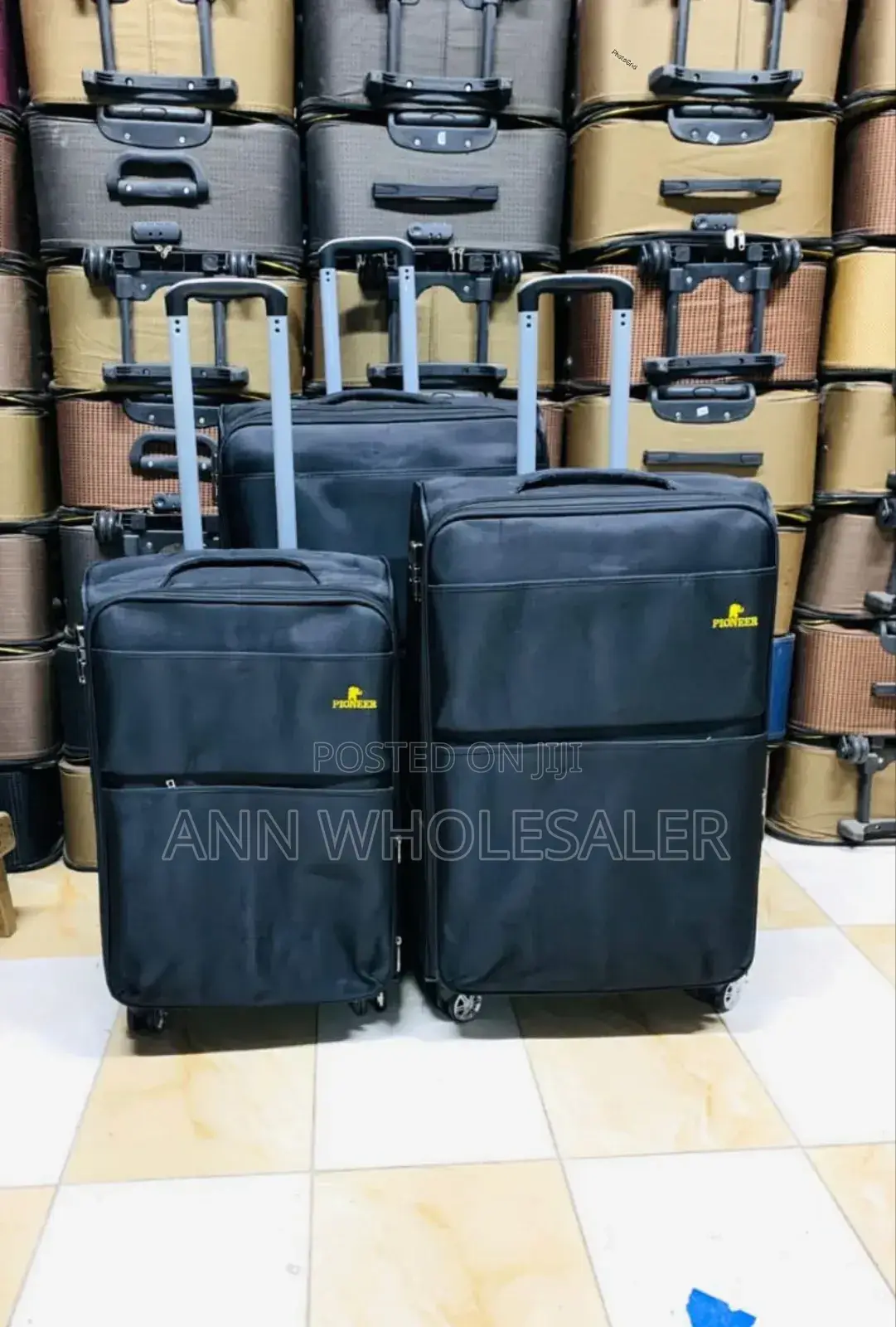 3 in 1 Fabric Laxurious Suitcase Briefcase Travel Bag