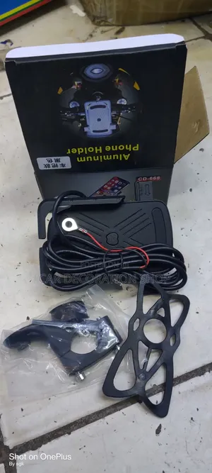 Bike Adjustable Phone Holder With Phone Charging Port