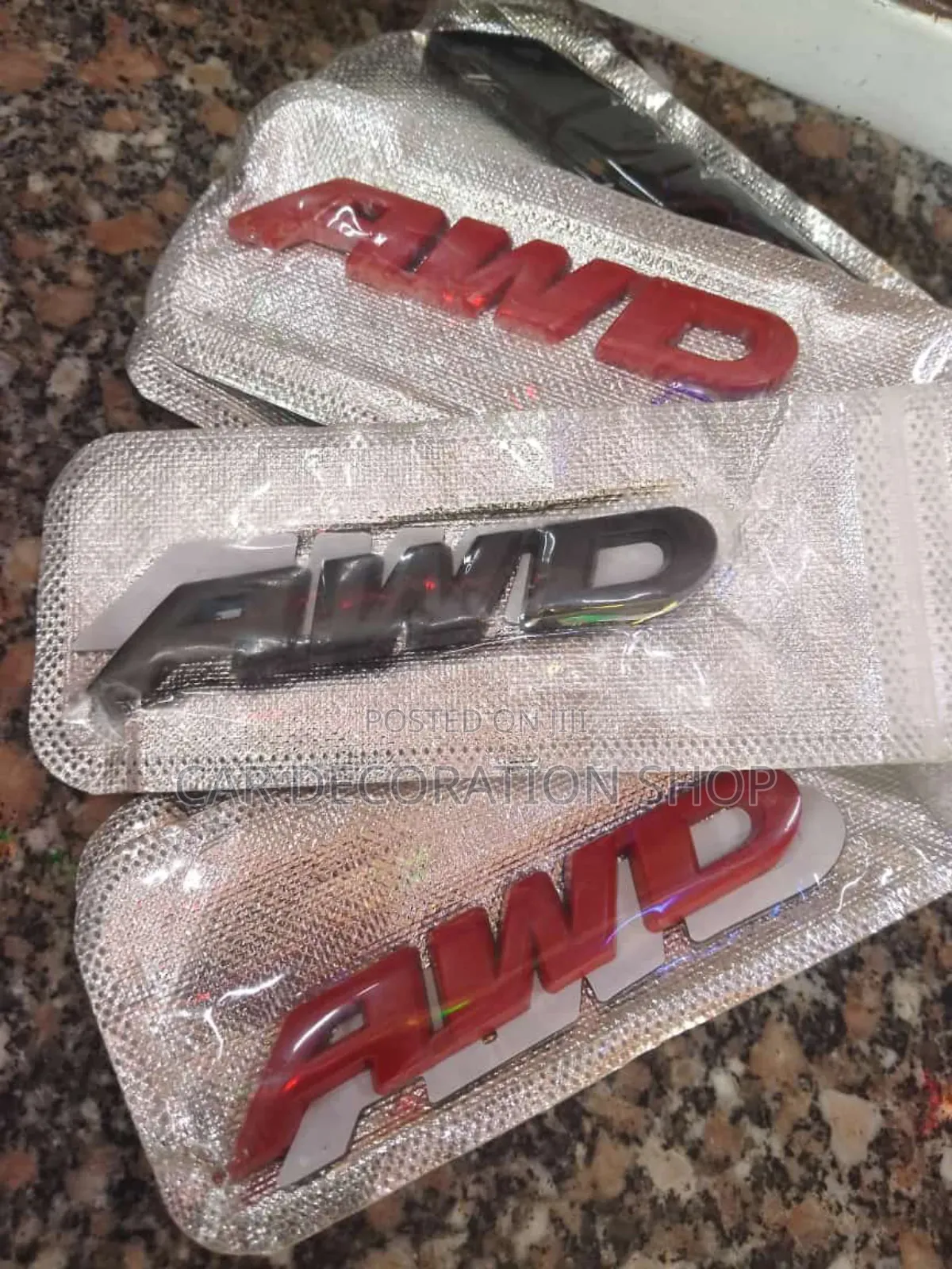 4wd Body Stickers in Black or Red