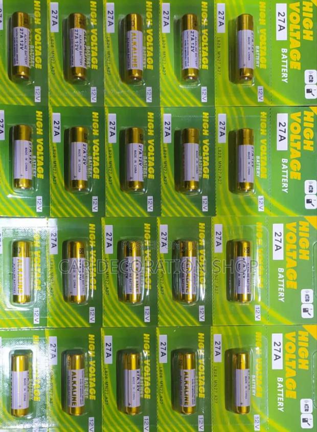 High Voltage 27a Car Key Remote 5pc Batteries - main view