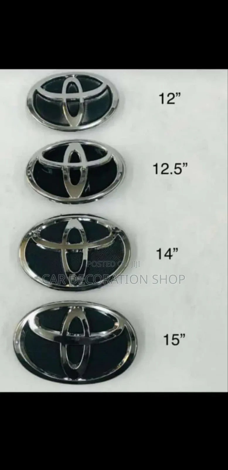 Different Sizes Grill Toyota Cars Logo