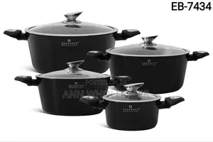 Black Edenberg 8 Pieces Nonstick Cookware Set