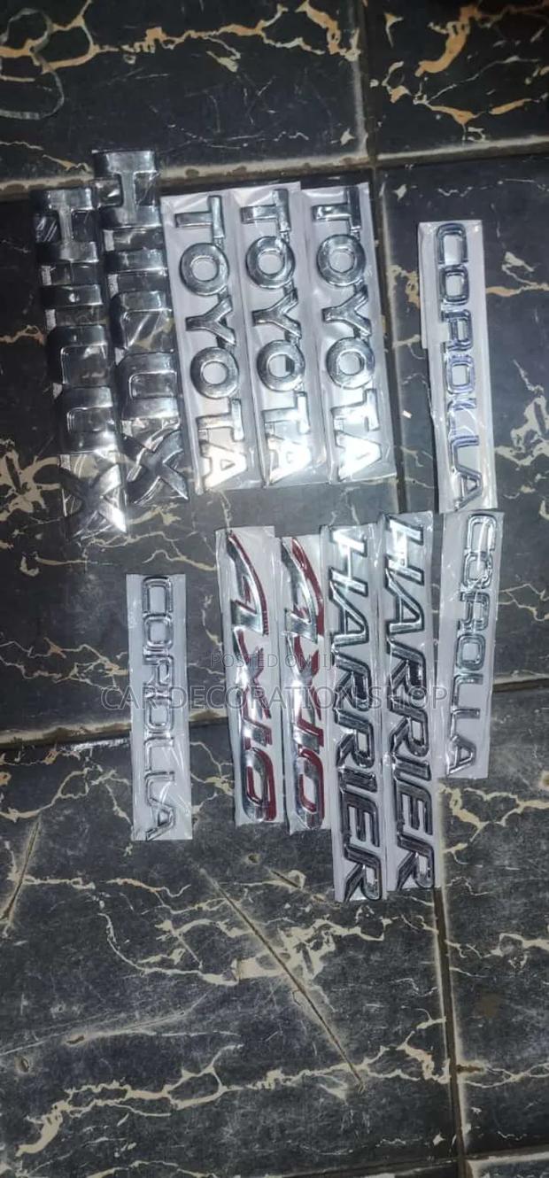 Toyota,Hilux, Harrier,Corolla,Axio Replacement Logo - main view