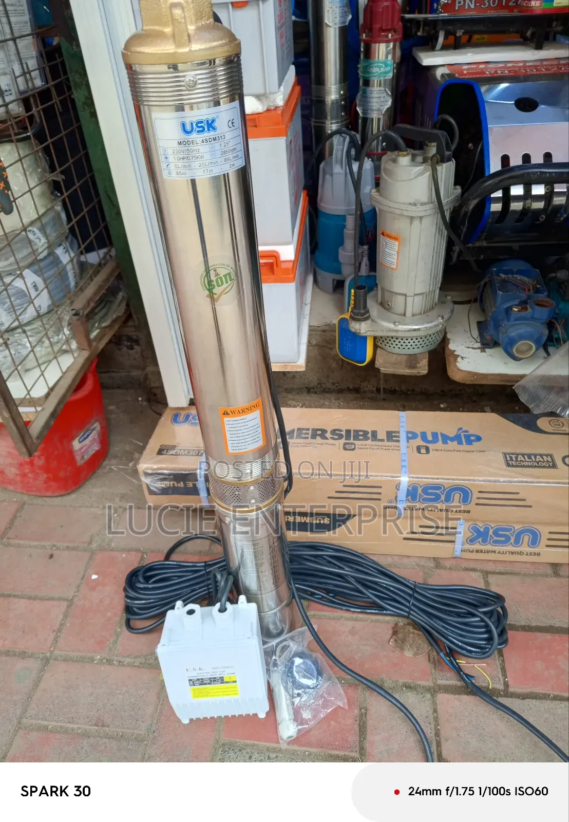 Usk Submersible Water Pump 1hp